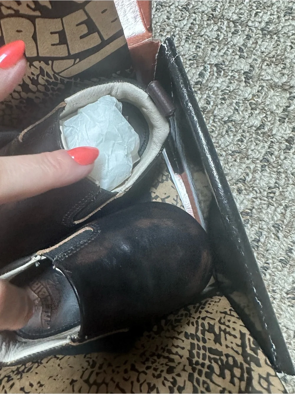 freebird baby shoes size 3 (12-18 months) never worn in original box